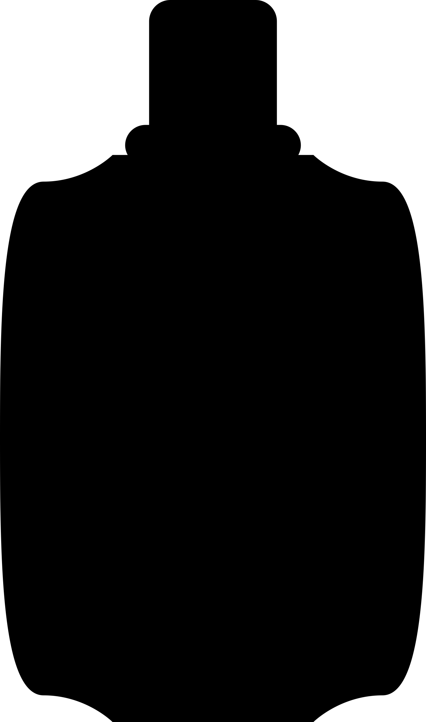 Cologne Black Bottle Shape Vinyl Svg File Free Vectors